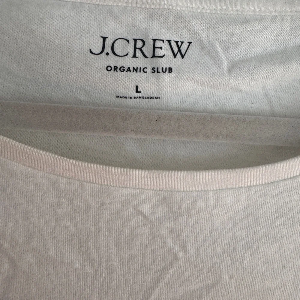 J. Crew White Short Sleeve Crewneck Tee